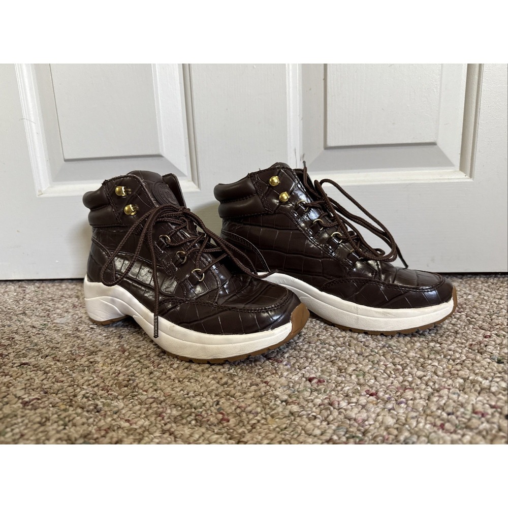 Lauren Ralph Lauren Women's Rylee Hiker Leather Lace up Hiking‎ Shoes Size 5.5